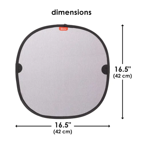 Miniatura 10 de Diono Paquete de 2 parasoles para ventana de automóvil, parasol para ventana lateral con ventosas, bloquea el deslumbramiento del sol, los rayos UV