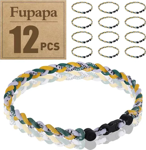 Miniatura 23 de Paquete de 12 collares de béisbol de alta calidad, collares deportivos multicolor de 18 pulgadas, ideal para regalos de equipo de béisbol, recuerdos