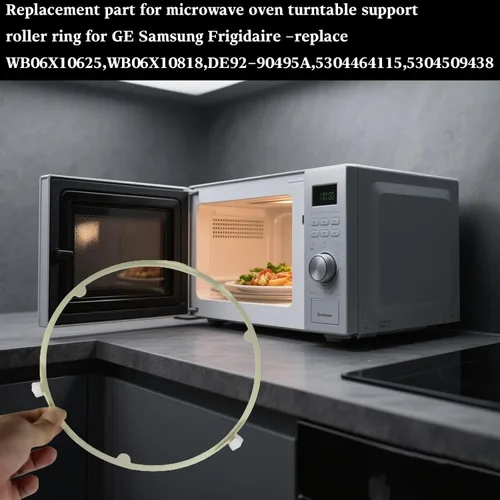 Miniatura 4 de Para GE Samsung Frigidaire - Compatible con WB06X10625, WB06X10818, DE92-90495A, 5304464115, 5304509438 - Anillo de rodillo de soporte de plato