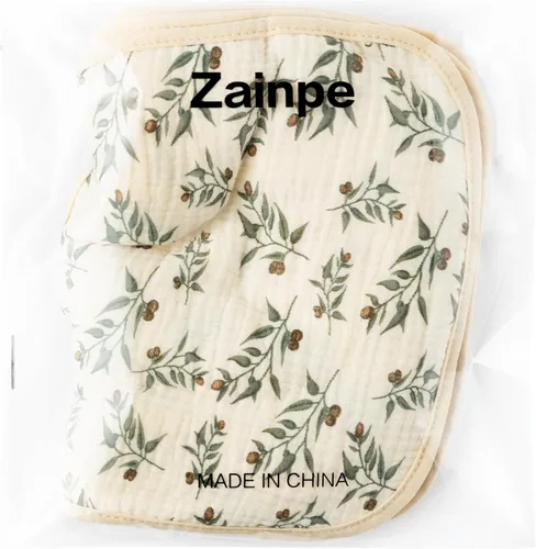 Miniatura 8 de Zainpe 6 baberos de muselina de algodón suaves y absorbentes para recién nacidos babeando alimentación