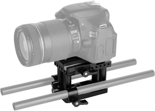 Miniatura 3 de Placa QR base de montaje de liberación rápida con placa de queso de rosca de 1/4" y 3/8" para cámara DSLR accesorio estándar Manfrotto