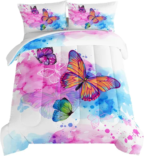 Miniatura 23 de HOSIMA Juego de edredón de tortuga marina, juego de edredón con temática de playa costera tamaño Queen para niños, adolescentes y niñas, decoración