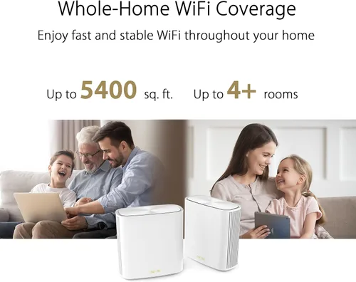 Miniatura 3 de ASUS ZenWiFi Sistema WiFi 6 de malla de doble banda para todo el hogar XD6 Blanco - 1 paquete, cobertura de hasta 2,700 pies cuadrados y más de 4