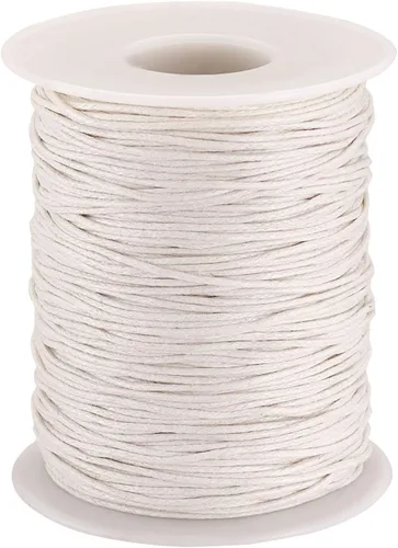 Miniatura 11 de Cordón de algodón encerado de 100 yardas, hilo de algodón trenzado naranja oscuro, cuerda de cuentas trenzada, cuerda para collar, pulsera, collar