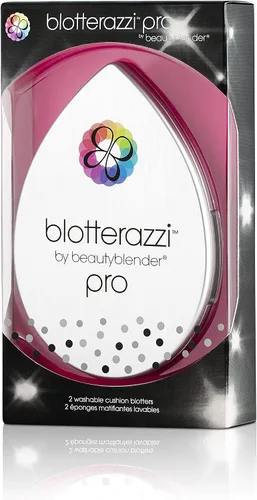 Beautyblender® Blotterazzi® Pro - Esponja reutilizable para maquillaje, incluye espejo compacto, re-texturiza el maquillaje, absorbe el exceso de
