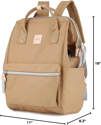 Miniatura 9 de himawari Mochila para computadora portátil para mujeres y hombres, con puerto de carga USB, bolsa de negocios grande resistente al agua