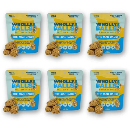 Miniatura 20 de Wholly Balls Protein Bites - Bocadillo saludable a base de plantas - Bolas energéticas altas en proteínas, bajas en azúcar, sin gluten