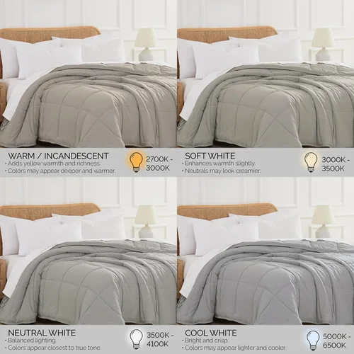 Miniatura 8 de Edredón ligero Southshore Fine Linens Vilano Springs, Microfibra, Gris Acero, Full/ Queen