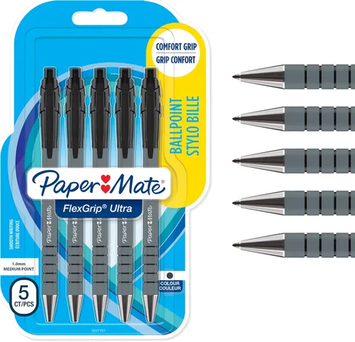 Miniatura 13 de Paper Mate Flexgrip Ultra RT - Bolígrafo retráctil (punta media, 1mm) paquete de de 2