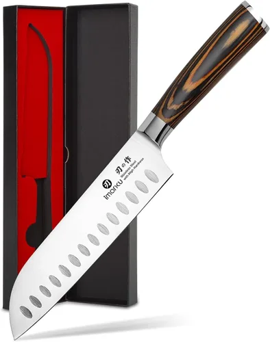 Miniatura 11 de imarku Cuchillo de Brisket, Cuchillo de Trinchar y Cortar Ultra Afilado de 12 Pulgadas para Brisket, BBQ, Pavo, Jamón, Costillas y Carne Asada, Hoja