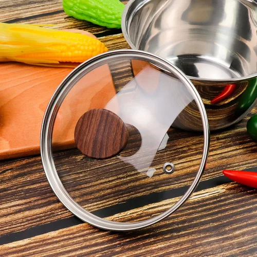 Miniatura 7 de Tapa de vidrio templado de 6 pulgadas, repuesto universal para olla y sartén para cocina en casa, cubierta de utensilios de cocina apta