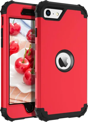 Miniatura 15 de BENTOBEN Funda para iPhone SE 2022 y iPhone SE 2020, resistente 3 en 1, cuerpo completo, resistente, a prueba de golpes, híbrida de policarbonato