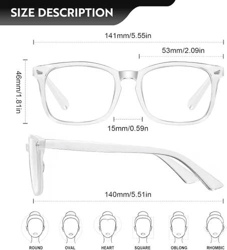 Miniatura 2 de Reading Glasses for women Blue Light Blocking Glasses Filter UV Square Lightweight Readers Glasses for Men and Women