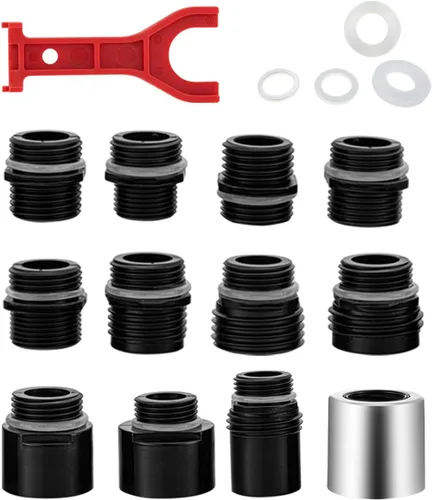 Miniatura 9 de 12 kits de adaptadores de cabezal de grifo de cocina extraíbles, compatibles con múltiples adaptadores de cabezal rociador de fregadero, incluye