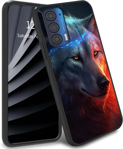 Miniatura 16 de Funda delgada para Moto Edge 2021 TPU con diseño de hojas de arte, cubierta de protección de cuerpo completo de goma de gel suave para Motorola Edge