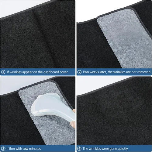 Miniatura 3 de Alfombrilla para salpicadero compatible con Chevy Tahoe Suburban Denali Avalanche 07-14, GMC Yukon/XL, Chevy Silverado 07-13, GMC Sierra sin altavoz