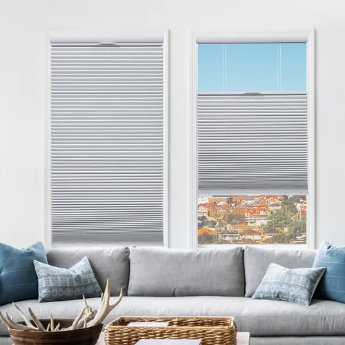 Miniatura 61 de Tonature Persianas Celulares de Tamaño Personalizado para Ventanas Cortinas Blackout sin Cordón Persianas Enrollables Protección UV Aislamiento