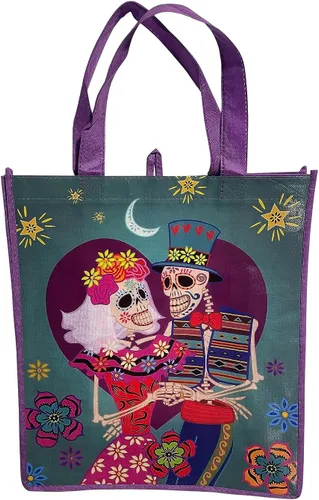 Miniatura 3 de Legacy Licensing Partners Dia De Los Muertos (Día de los Muertos) Bolsa de mano reutilizable grande coleccionable