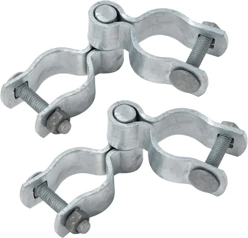 VIVIDA Kit de bisagra de puerta de enlace de cadena de 1-5/8 pulgadas, incluye bisagras de puerta hembra y macho, herrajes para valla de eslabones