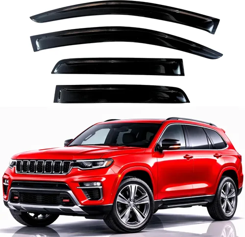 Miniatura 38 de KPY Moldura deflectora de viento para ventana con protección para lluvia, Chevy Tahoe/GMC Yukon 1995-2000, Suburban C/K1500/2500/3500 1992-2000