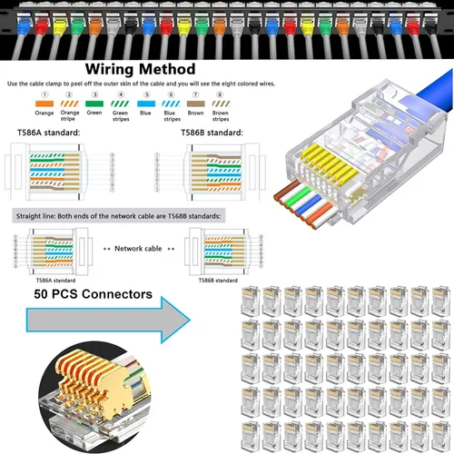 Miniatura 5 de TAIWAIN - Herramienta de mantenimiento de reparación de prensado de cables RJ45, Cat5 Cat6, crimpadora portátil de red, conectores 8P4P6P, cortador