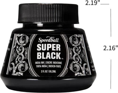 Miniatura 3 de Speedball Tinta Super Black India, 2 onzas