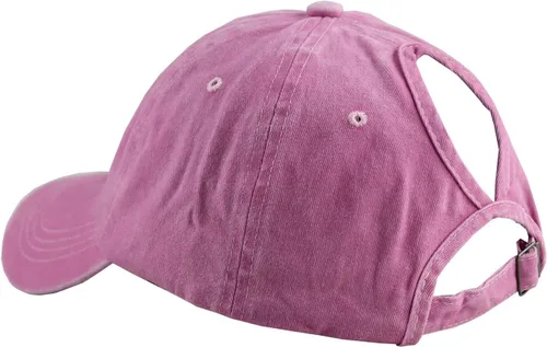 Miniatura 6 de MANMESH HATT Camping Hair Don't Care Ponytail Hat Vintage Washed Distressed Baseball Dad Cap for Women