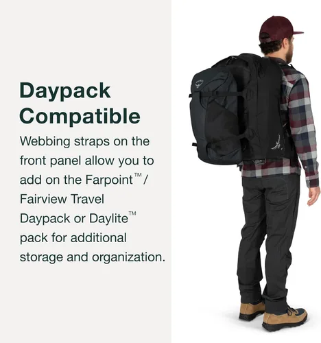 Miniatura 5 de Osprey Farpoint - Paquete de viaje con ruedas para hombre, 36 L, color negro