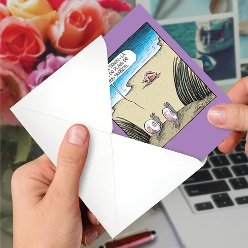 Miniatura 6 de NobleWorks Tarjeta de felicitación para el nuevo hogar español con sobre de 5 x 7 pulgadas (1 tarjeta) Casa de Playa de tus Ensueño C2422NHG-SL
