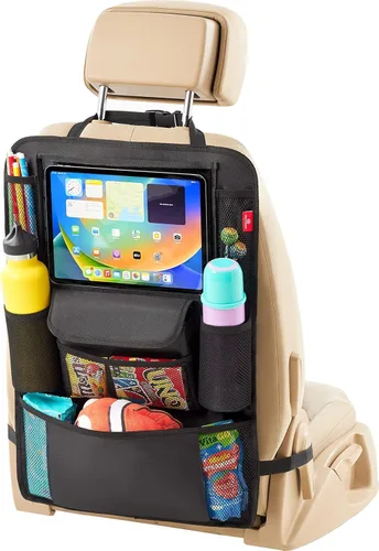 Helteko Organizador de Asiento de Automóvil, Versión Ultra Organizadores de Asiento Trasero para Niños y Almacenamiento, Protector de Asiento