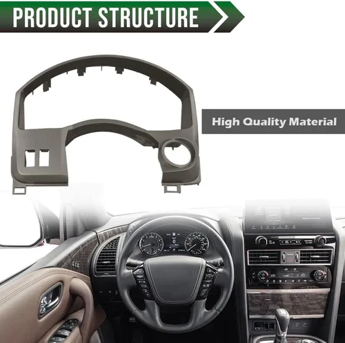 Miniatura 2 de GRAND ORANGE Panel de instrumentos y salpicadero con cubierta de medidor Compatible con Nissan Titan 2004 2005 2006 / Se ajusta al panel