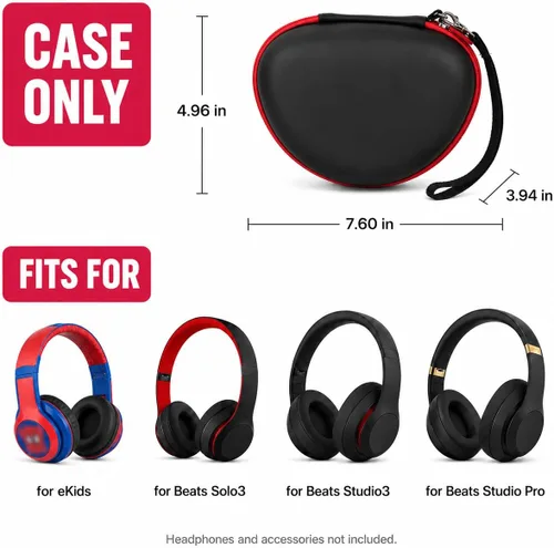 Miniatura 2 de ANKHOH Funda para eKids, para Beats Studio Pro, Solo3, Studio3, Solo2, auriculares inalámbricos Bluetooth portátiles, para niños y niños pequeños