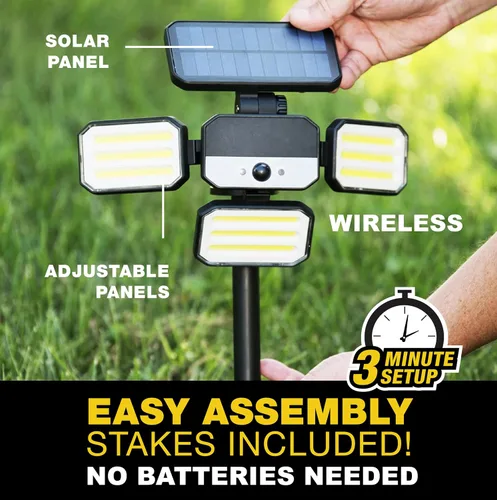 Miniatura 4 de Bionic Floodlight Deluxe Luz Solar para Exteriores Impermeable Luz de Patio Sensor de Movimiento Luces para Exteriores con Control Remoto Ajustables