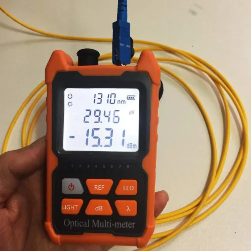 Miniatura 4 de Probador de cable de fibra óptica Medidor de potencia de fibra óptica portátil FC/SC/ST Interfaz universal Funciones OPM, VFL y RJ45 integradas