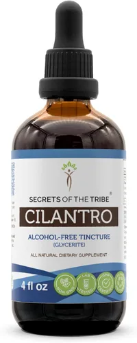 Miniatura 6 de Secrets of the Tribe Extracto líquido sin alcohol de cilantro, suplemento de tintura de hojas secas de cilantro (2 onzas líquidas)