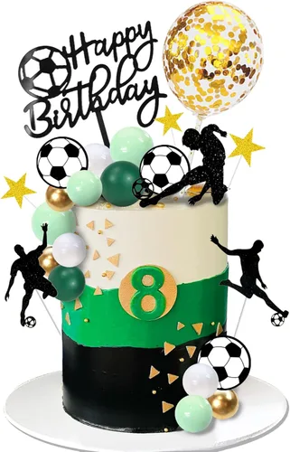 Miniatura 8 de 29 adornos de baloncesto para tartas de baloncesto con bolas doradas de estrella para cumpleaños de hombres