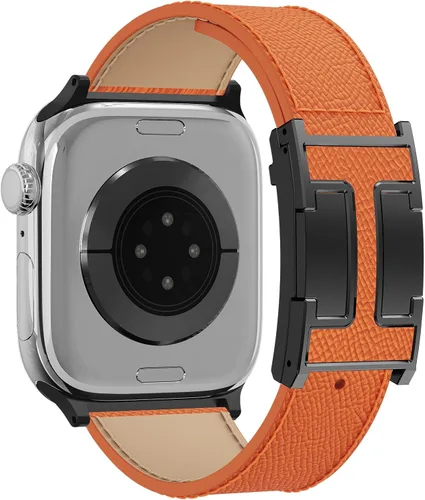 Miniatura 30 de Correa de reloj magnética de cuero compatible con Apple Watch Ultra 49 mm, 46 mm, 45 mm, 44 mm, 42 mm, 41 mm, 40 mm, 38 mm, correa de repuesto