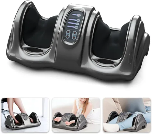 Miniatura 11 de ARLIME Masajeador de pies Shiatsu con control remoto, 4 modos de amasamiento profundo, masaje de piernas y tobillos y pantorrillas y pies para Blanco