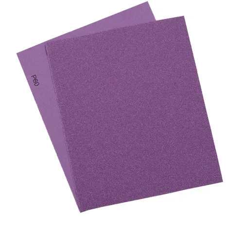 Miniatura 2 de Papel de lija de grano 60, hojas de lija en seco y húmedo de 9 x 11 pulgadas, papel de lija abrasivo avanzado de alúmina blanca fundida para acabado
