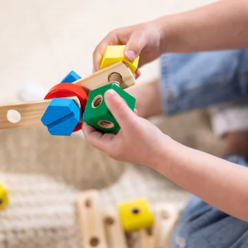 Miniatura 7 de Kit de construcción de madera Melissa & Doug en una caja (48 unidades)