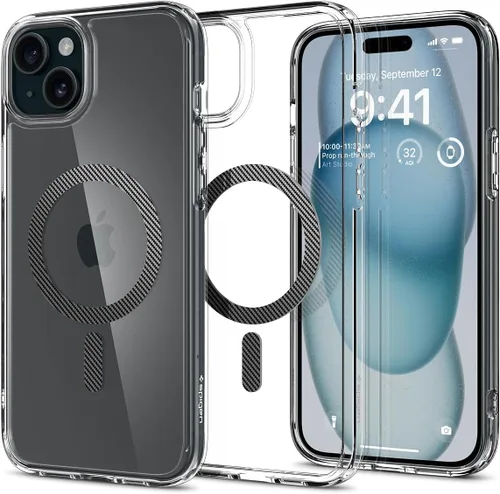 Miniatura 390 de Spigen Funda para iPhone 13 Mini, ultra híbrida MagFit [antiamarilleo] [compatible con Magsafe] - Transparente