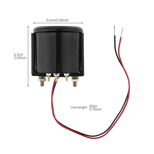 Miniatura 2 de Medidor de temperatura del agua para automóvil, 2 pulgadas, 2.047 in, 12 V, 104.0-248.0 °F, universal mecánico, eléctrico, medidor de temperatura