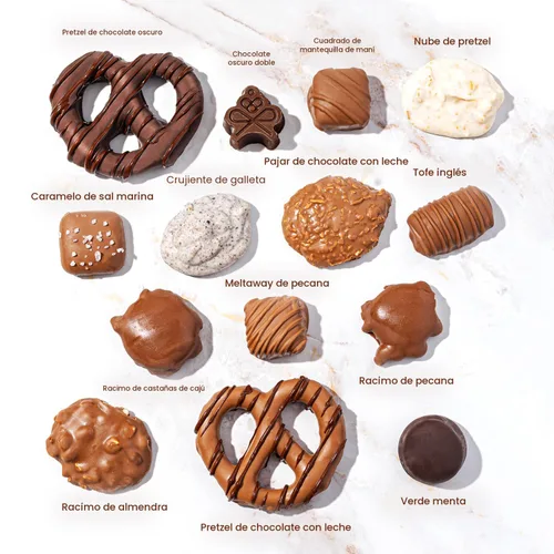 Miniatura 5 de Cesta de regalo de chocolate para mujeres, caja de regalo de dulces para mujer, set de regalo para Navidad, festividades, para ella, mamá, esposa