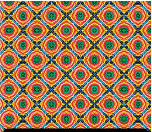 Miniatura 13 de HTV con estampado tribal y azteca (19.66 x 36 pulgadas), diamante africano