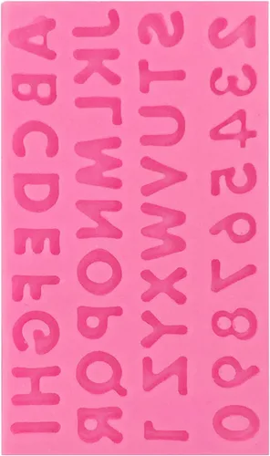 Miniatura 5 de Molde de silicona reutilizable de grado alimenticio con forma de letra, antiadherente, decoración de tartas de chocolate, chicle de caramelo