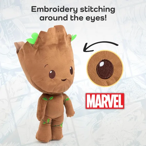 Miniatura 4 de Guardians of the Galaxy Groot - Almohada de microfibra de poliéster súper suave, 14 pulgadas (producto oficial de Marvel)