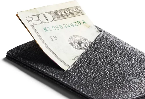 Miniatura 3 de Bellroy Funda de tarjeta, cartera delgada de cuero (máximo 8 tarjetas y billetes), Negro estelar