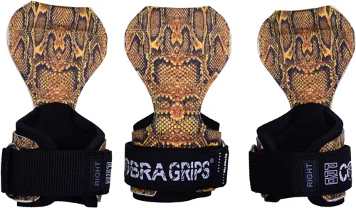 Miniatura 21 de Cobra Grips Weight Lifting Gloves with Adjustable Neoprene Padded Wrist Wraps - Heavy Duty Alternative to Power Lifting Hooks for Deadlifts