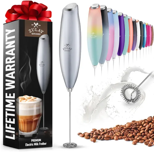 Miniatura 44 de Zulay Kitchen - Batidor eléctrico de mano para café, lattes, capuchinos, matcha y chocolate caliente, mezclador portátil para bebidas, accesorio