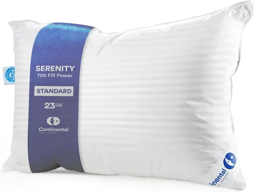 Miniatura 15 de Continental Bedding Almohada de Plumón de Ganso Serenity Plumón Blanco Húngaro 700 Fill Power Funda de Algodón Damasco 400TC Fabricado